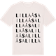 Vintage White t-shirt med Lilla Åsa ordlek t-shirt