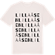 Vintage White t-shirt med Lilla åsen ordlek t-shirt