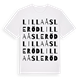 Lilla Åsleröd ordlek t-shirt