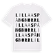 Lilla Aspång norr ordlek t-shirt