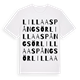 Lilla Aspång sör ordlek t-shirt