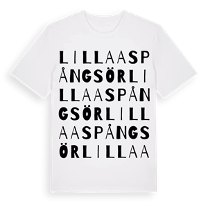 Lilla Aspång sör ordlek t-shirt – ekologisk bomull t-shirt från Pinshirt