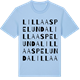 Blue Soul t-shirt med Lilla Aspelunda ordlek t-shirt