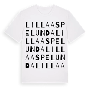 Lilla Aspelunda ordlek t-shirt – ekologisk bomull t-shirt från Pinshirt