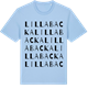 Blue Soul t-shirt med Lilla Backa ordlek t-shirt