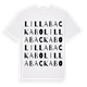 Lilla Backabo ordlek t-shirt