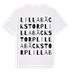 Lilla Bäckstorp ordlek t-shirt