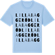 Blue Soul t-shirt med Lilla Baggeröd ordlek t-shirt