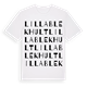 Lilla Blekhult ordlek t-shirt