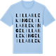Blue Soul t-shirt med Lilla Blekinge ordlek t-shirt