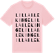 Pink Cotton t-shirt med Lilla Blekinge ordlek t-shirt