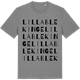 Mid Heather Gray t-shirt med Lilla Blekinge ordlek t-shirt