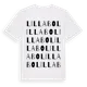 White t-shirt med Lilla Bo ordlek t-shirt
