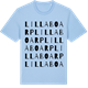 Blue Soul t-shirt med Lilla Boarp ordlek t-shirt