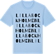 Blue Soul t-shirt med Lilla Bockholmen ordlek t-shirt