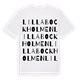 Lilla Bockholmen ordlek t-shirt