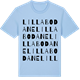 Blue Soul t-shirt med Lilla Bodane ordlek t-shirt