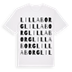 Lilla Borg ordlek t-shirt