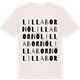 Vintage White t-shirt med Lilla Bornö ordlek t-shirt