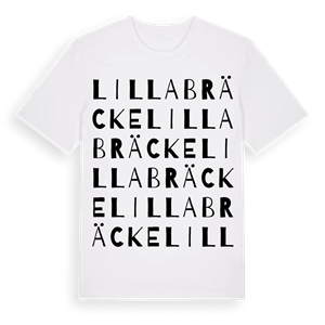 Lilla Bräcke ordlek t-shirt – ekologisk bomull t-shirt från Pinshirt