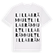 Lilla Brämhult ordlek t-shirt