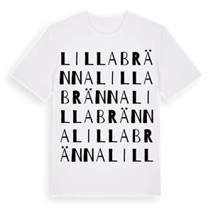 Lilla Bränna ordlek t-shirt – ekologisk bomull t-shirt från Pinshirt