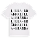 Lilla-Bränna ordlek t-shirt