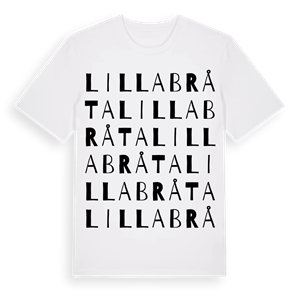 Lilla Bråta ordlek t-shirt – ekologisk bomull t-shirt från Pinshirt