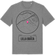 Mid Heather Gray t-shirt med Lilla Bråta t-shirt