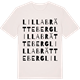 Vintage White t-shirt med Lilla Brätteberg ordlek t-shirt