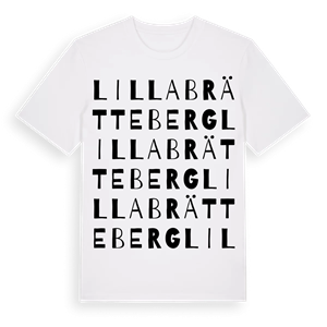 Lilla Brätteberg ordlek t-shirt – ekologisk bomull t-shirt från Pinshirt