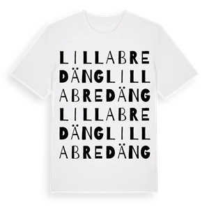 Lilla Bredäng ordlek t-shirt – ekologisk bomull t-shirt från Pinshirt