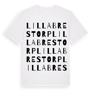 Lilla Brestorp ordlek t-shirt – ekologisk bomull t-shirt från Pinshirt