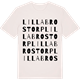 Vintage White t-shirt med Lilla Brostorp ordlek t-shirt