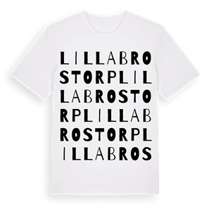 Lilla Brostorp ordlek t-shirt – ekologisk bomull t-shirt från Pinshirt