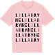 Pink Cotton t-shirt med Lilla Bryne ordlek t-shirt