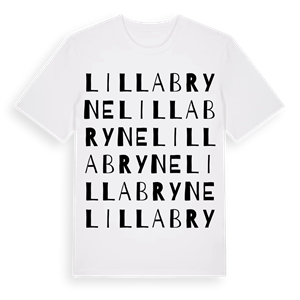 Lilla Bryne ordlek t-shirt – ekologisk bomull t-shirt från Pinshirt