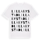 Lilla Bystad ordlek t-shirt