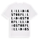 Lilla Dagstorp ordlek t-shirt
