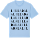 Blue Soul t-shirt med Lilla Dala ordlek t-shirt