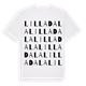 Lilla Dala ordlek t-shirt