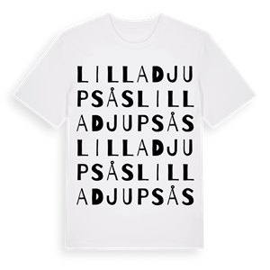 Lilla Djupsås ordlek t-shirt – ekologisk bomull t-shirt från Pinshirt