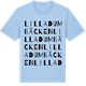 Blue Soul t-shirt med Lilla Dumbäcken ordlek t-shirt