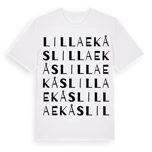 Lilla Ekås ordlek t-shirt – ekologisk bomull t-shirt från Pinshirt