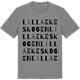 Mid Heather Gray t-shirt med Lilla Ekeskogen ordlek t-shirt