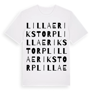 Lilla Erikstorp ordlek t-shirt – ekologisk bomull t-shirt från Pinshirt
