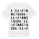Lilla Färgeåsen ordlek t-shirt