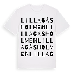 Lilla Gåsholmen ordlek t-shirt – ekologisk bomull t-shirt från Pinshirt