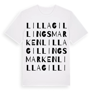 Lilla Gillingsmarken ordlek t-shirt – ekologisk bomull t-shirt från Pinshirt