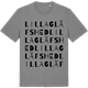 Mid Heather Gray t-shirt med Lilla Gläfshed ordlek t-shirt